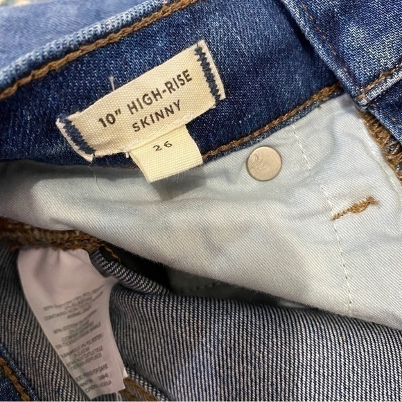 Madewell Size 26‎ 10” High Rise Skinny Jeans Tulip Hem Edition - Picture 9 of 15